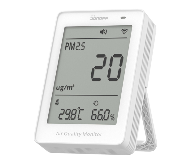 Sonoff Miernik jakości powietrza WiFi LCD AirGuard PM2.5 SAWF-07P - 1534493 - zdjęcie